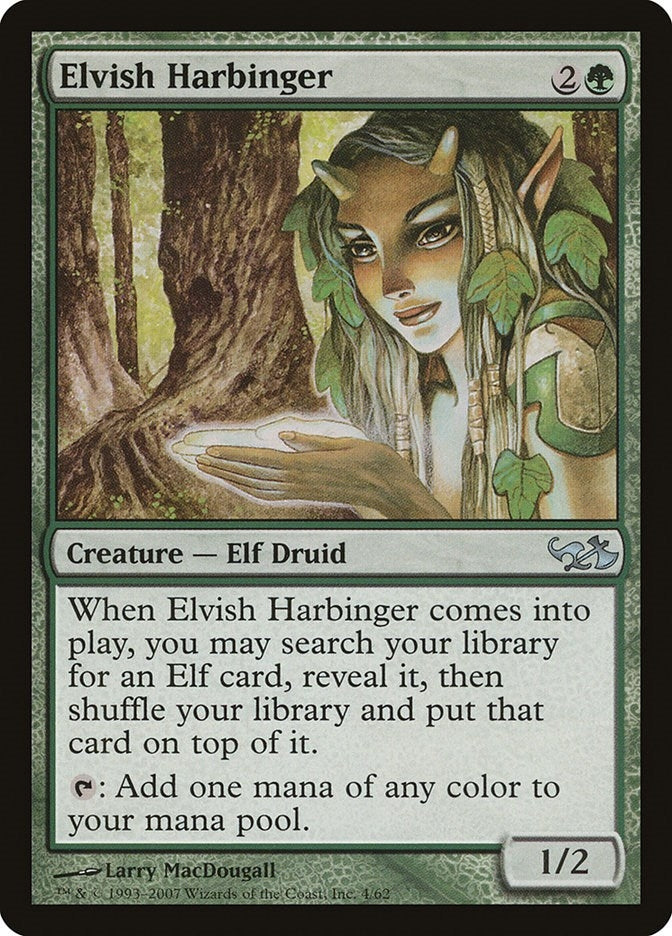 Image for Elvish Harbinger (4) (Elves vs. Goblins) - Magic: The Gathering
