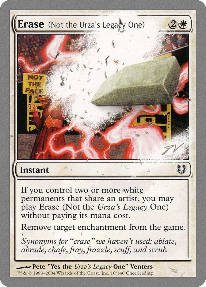 Image for Erase (Not the Urza's Legacy One) (10) (Unhinged) - Magic: The Gathering