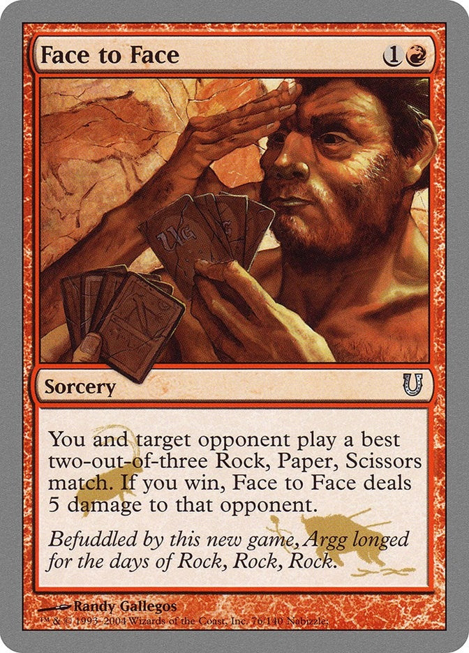 Image for Face to Face (76) (Unhinged) - Magic: The Gathering