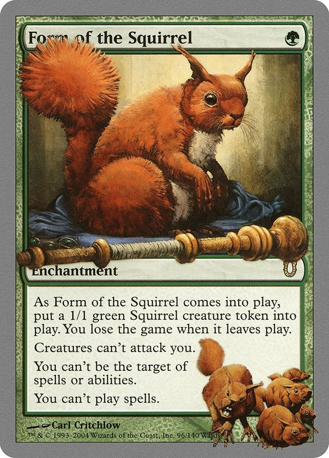 Image for Form of the Squirrel (96) (Unhinged) - Magic: The Gathering