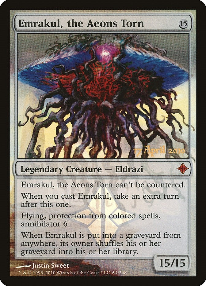 Image for Emrakul, the Aeons Torn (4) (Prerelease Cards) - Magic: The Gathering