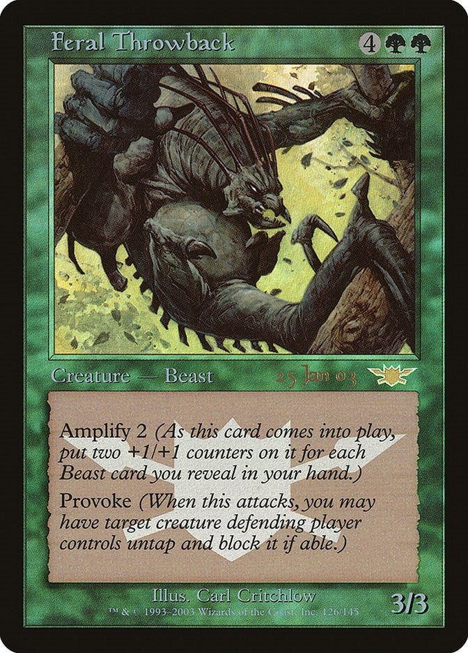 Image for Feral Throwback (126) (Prerelease Cards) - Magic: The Gathering