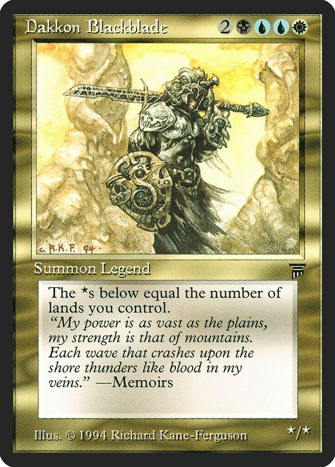 Image for Dakkon Blackblade (Legends) - Magic: The Gathering