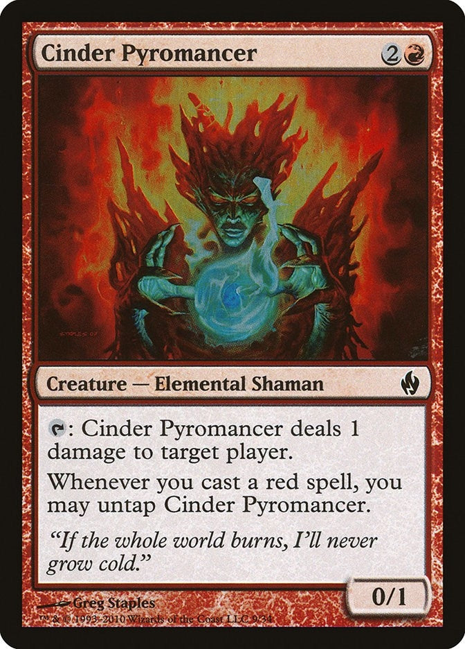 Image for Cinder Pyromancer (9) (Premium Deck Series: Fire and Lightning) - Magic: The Gathering