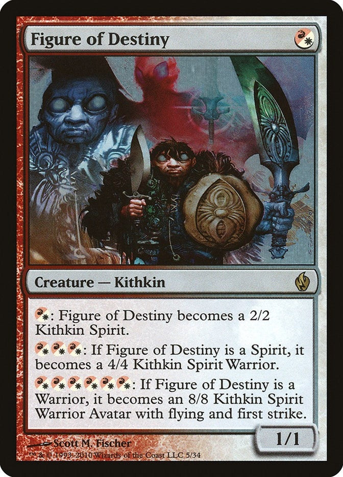 Image for Figure of Destiny (5) (Premium Deck Series: Fire and Lightning) - Magic: The Gathering