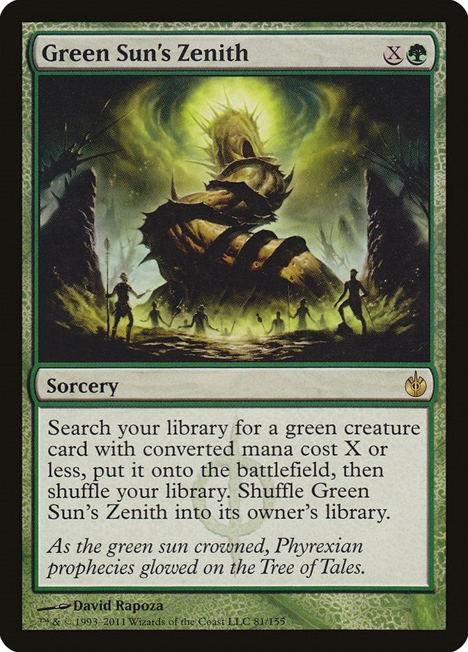 Image for Green Sun's Zenith (81) (Mirrodin Besieged) - Magic: The Gathering