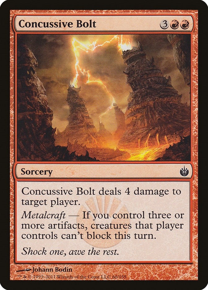 Image for Concussive Bolt (60) (Mirrodin Besieged) - Magic: The Gathering
