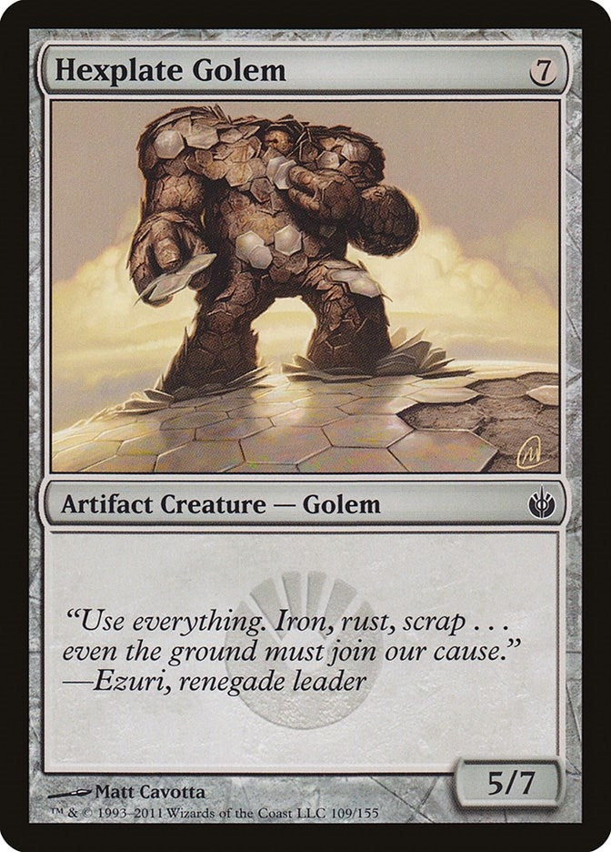 Image for Hexplate Golem (109) (Mirrodin Besieged) - Magic: The Gathering
