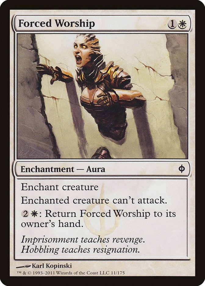 Image for Forced Worship (11) (New Phyrexia) - Magic: The Gathering