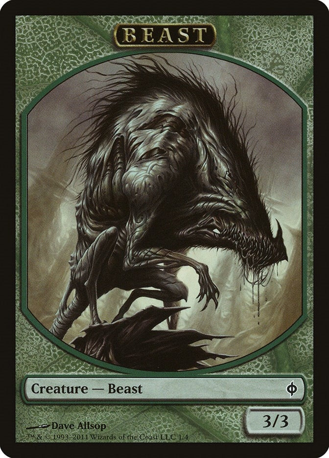 Image for Beast Token (1) (New Phyrexia) - Magic: The Gathering