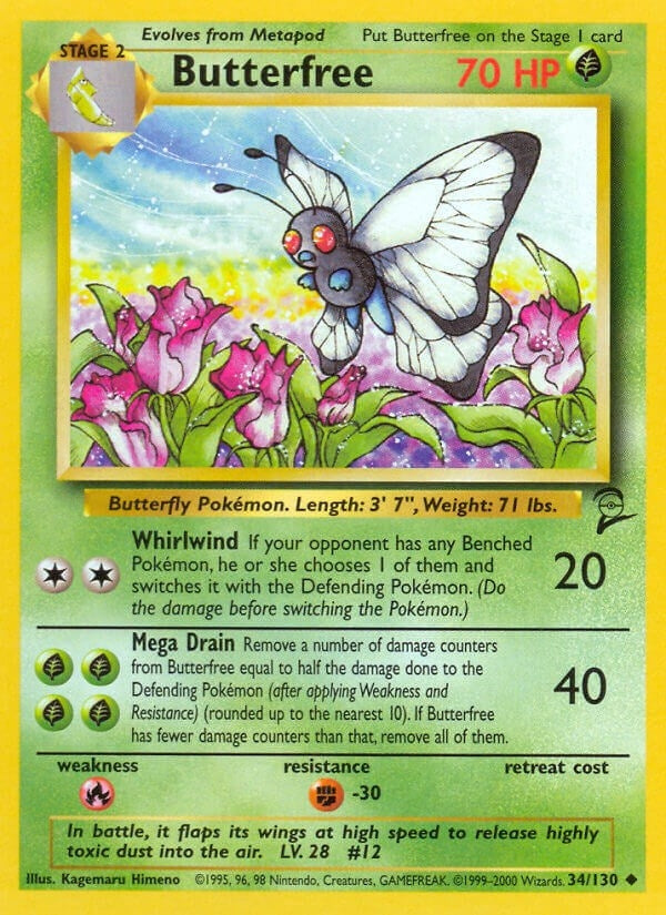 Image for Butterfree (034/130) (BS2) - Pokemon