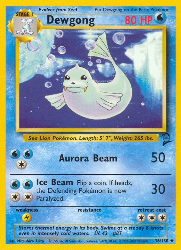 Image for Dewgong (036/130) (BS2) - Pokemon
