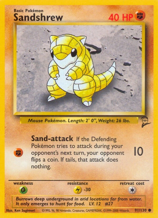 Image for Sandshrew (091/130) (BS2) - Pokemon