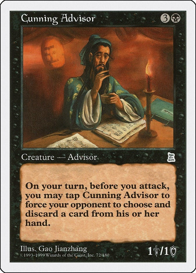 Image for Cunning Advisor (72) (Portal Three Kingdoms) - Magic: The Gathering