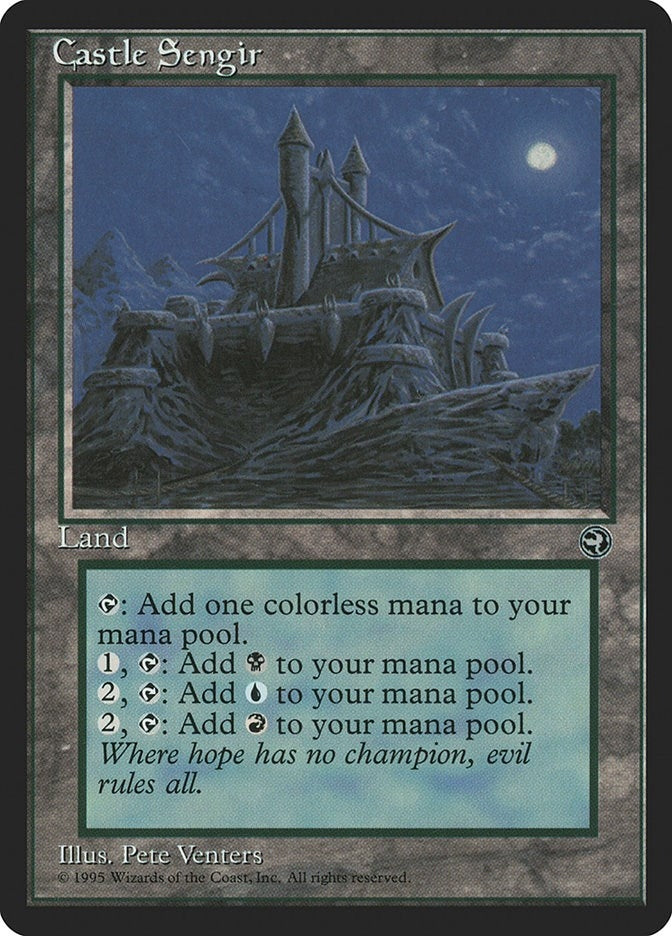 Image for Castle Sengir (Homelands) - Magic: The Gathering