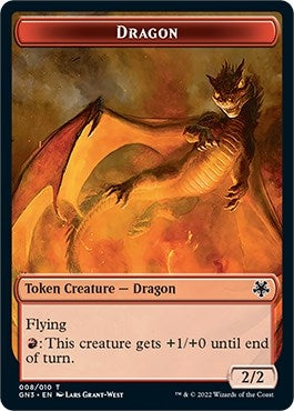 Image for Dragon // Elf Warrior Double-Sided Token (8 // 9) (Magic Game Night: Free-For-All) - Magic: The Gathering
