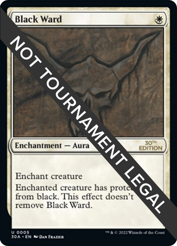 Image for Black Ward (5) (30th Anniversary Edition) - Magic: The Gathering
