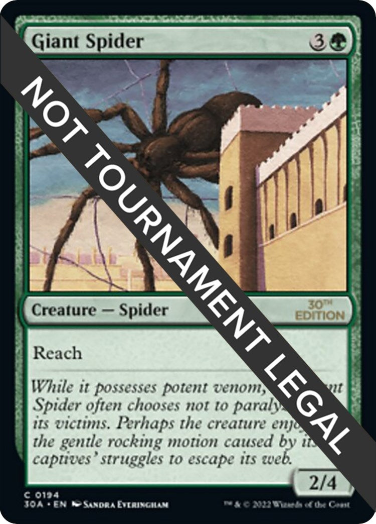 Image for Giant Spider (194) (30th Anniversary Edition) - Magic: The Gathering