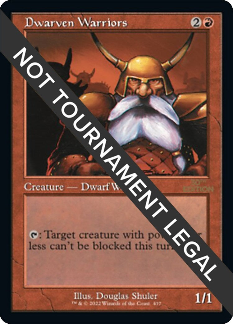 Image for Dwarven Warriors (Retro Frame) (437) (30th Anniversary Edition) - Magic: The Gathering