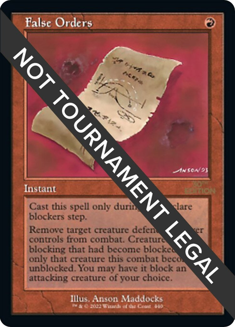 Image for False Orders (Retro Frame) (440) (30th Anniversary Edition) - Magic: The Gathering