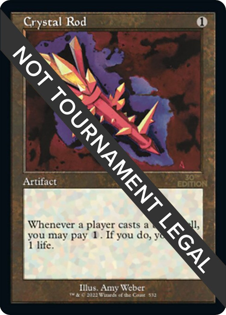 Image for Crystal Rod (Retro Frame) (532) (30th Anniversary Edition) - Magic: The Gathering