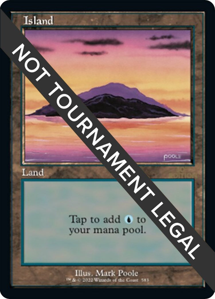 Image for Island (583) (Retro Frame) (583) (30th Anniversary Edition) - Magic: The Gathering