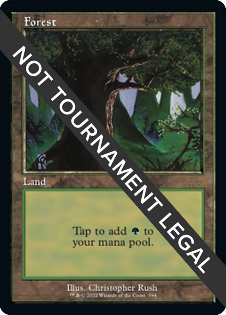 Image for Forest (594) (Retro Frame) (594) (30th Anniversary Edition) - Magic: The Gathering