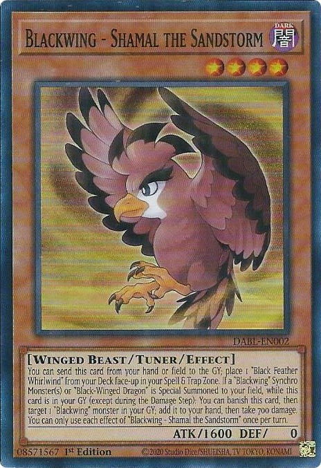 Image for Blackwing - Shamal the Sandstorm (DABL-EN002) (DABL) - YuGiOh