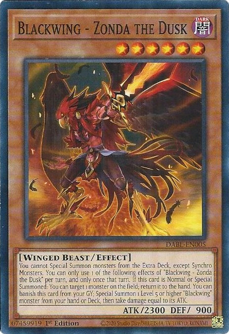 Image for Blackwing - Zonda the Dusk (DABL-EN005) (DABL) - YuGiOh