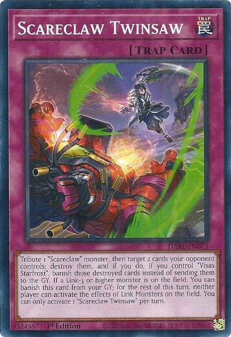 Image for Scareclaw Twinsaw (DABL-EN075) (DABL) - YuGiOh