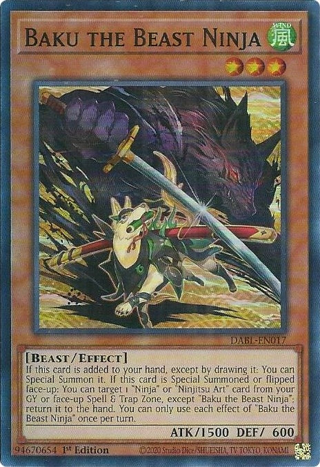 Image for Baku the Beast Ninja (DABL-EN017) (DABL) - YuGiOh