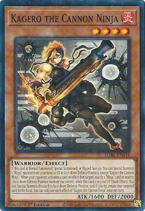 Image for Kagero the Cannon Ninja (DABL-EN018) (DABL) - YuGiOh