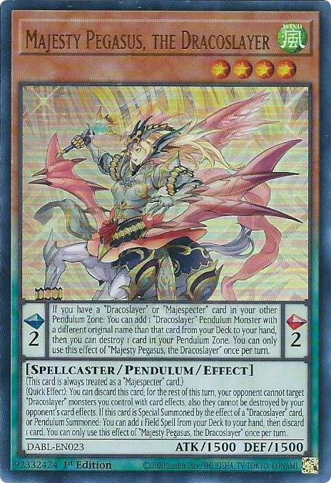Image for Majesty Pegasus, the Dracoslayer (DABL-EN023) (DABL) - YuGiOh