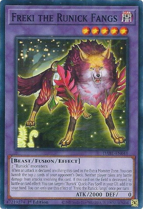 Image for Freki the Runick Fangs (DABL-EN041) (DABL) - YuGiOh