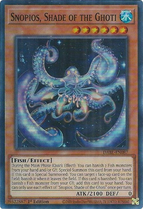 Image for Snopios, Shade of the Ghoti (DABL-EN087) (DABL) - YuGiOh