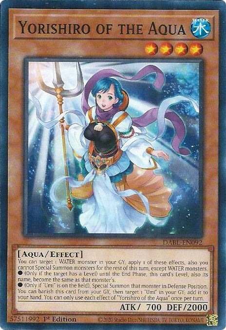 Image for Yorishiro of the Aqua (DABL-EN092) (DABL) - YuGiOh