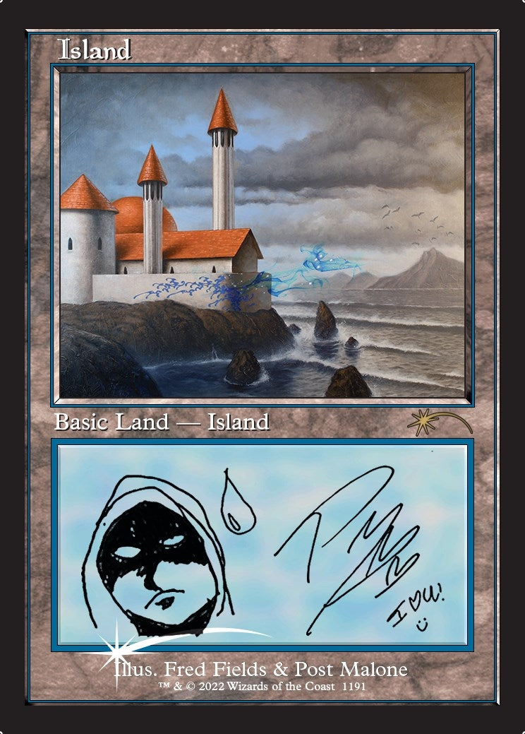 Image for Island (Post Malone) (1191) (Secret Lair Drop Series) - Magic: The Gathering