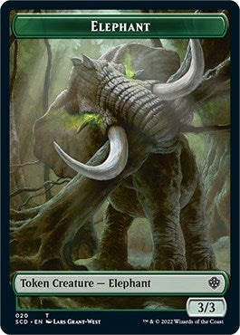 Image for Elephant // Thopter Double-Sided Token (20 // 24) (Starter Commander Decks) - Magic: The Gathering
