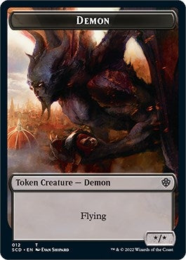 Image for Demon Double-Sided Token (12) (Starter Commander Decks) - Magic: The Gathering