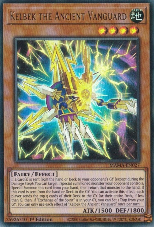 Image for Kelbek the Ancient Vanguard (MAMA-EN027) (MAMA) - YuGiOh