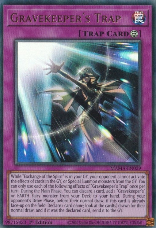 Image for Gravekeeper's Trap (MAMA-EN029) (MAMA) - YuGiOh
