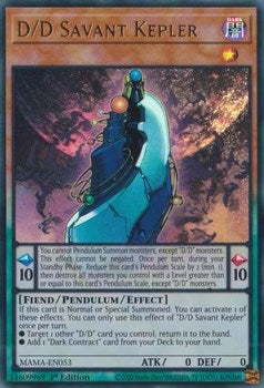 Image for D/D Savant Kepler (MAMA-EN053) (MAMA) - YuGiOh