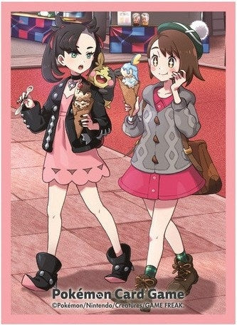 Image for Pokemon TCG: Pokemon Center Japan Exclusive Card Sleeves - Pokemon Trainers OFF SHOT! Marnie & Gloria (64-Pack) - Card Sleeves