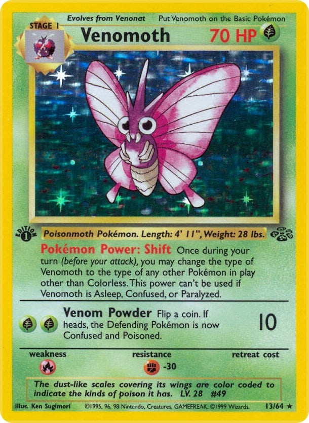 Image for Venomoth (13) (13/64) (JU) - Pokemon