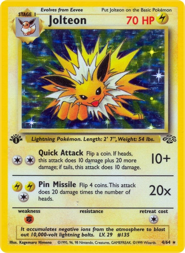 Image for Jolteon (4) (04/64) (JU) - Pokemon