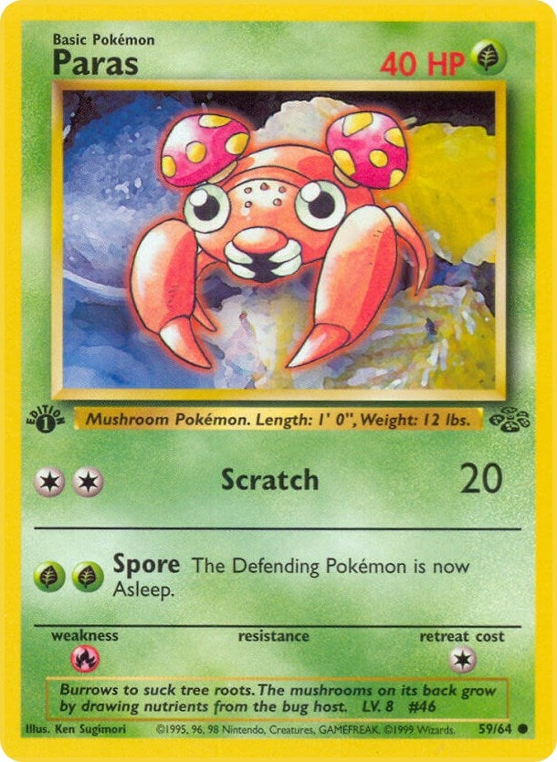 Image for Paras (59/64) (JU) - Pokemon