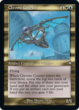 Image for Chrome Courier (Retro Frame) (123) (The Brothers' War) - Magic: The Gathering