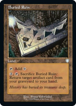 Image for Buried Ruin (Retro Frame) (177) (The Brothers' War) - Magic: The Gathering