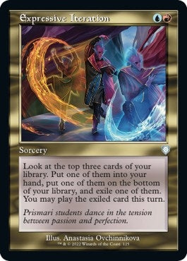 Image for Expressive Iteration (Retro Frame) (125) (The Brothers' War) - Magic: The Gathering