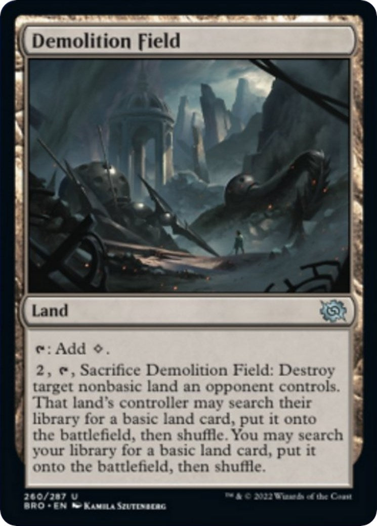 Image for Demolition Field (260) (The Brothers' War) - Magic: The Gathering